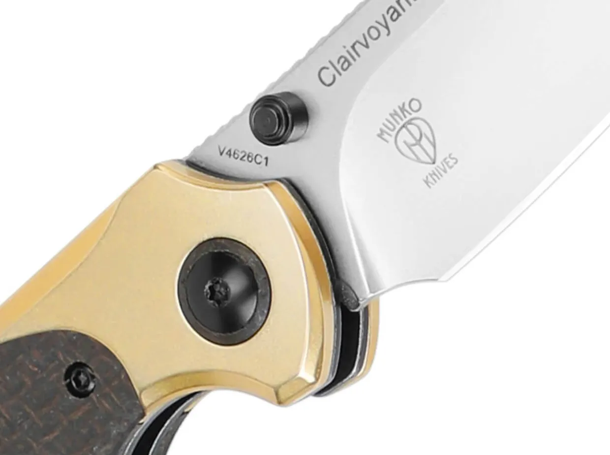 Clairvoyant 154Cm Brass Micarta Black