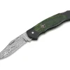 Junior Scout Lightweight Curly Birch Green Damascus