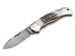 Junior Scout Spearpoint Stag Damascus