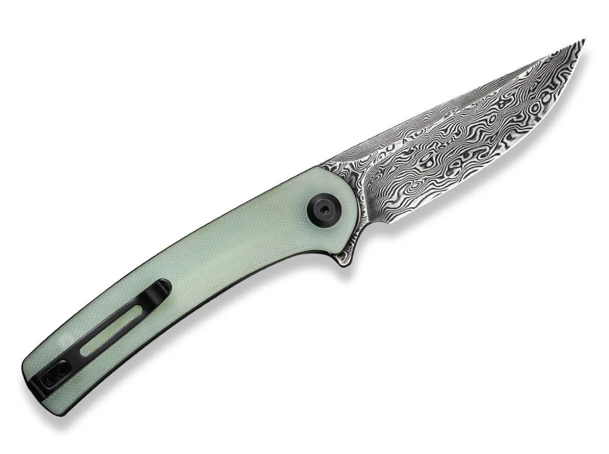 Mini Asticus Natural G10 Damascus