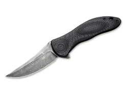 Synergy 3 Damascus G10 Cf Black Trailing Point